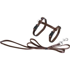 kattenharnas-lijn-Ziggi-bruin-20-35cm-10mm