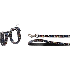 kittenharnas-lijn-Topo-muismotief-zwart-20-35cm-10mm